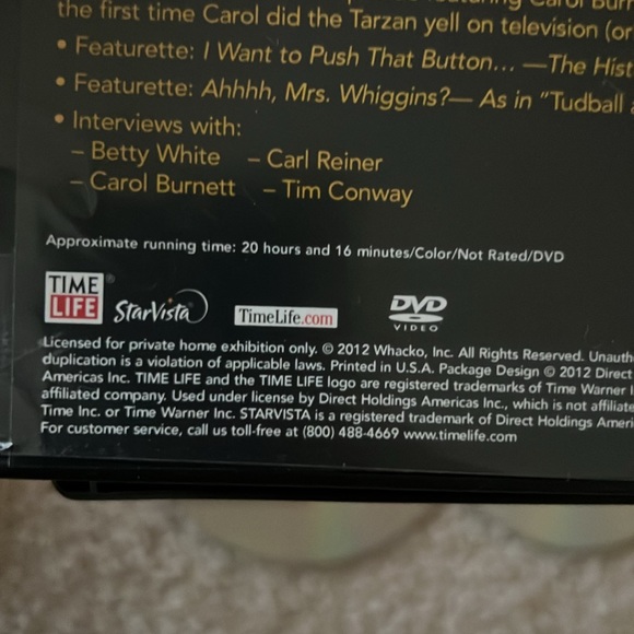 Carol Burnett Show DVD Set - Carol’s Favorites- 6 discs plus bonus 7th. -Used - Picture 15 of 15